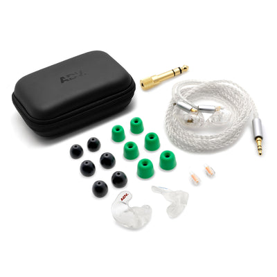 ADV. Model 3 Custom High-resolution MMCX On-stage Custom-fit In-ear Monitors for Musicians Entry Performance WFH Work From Home