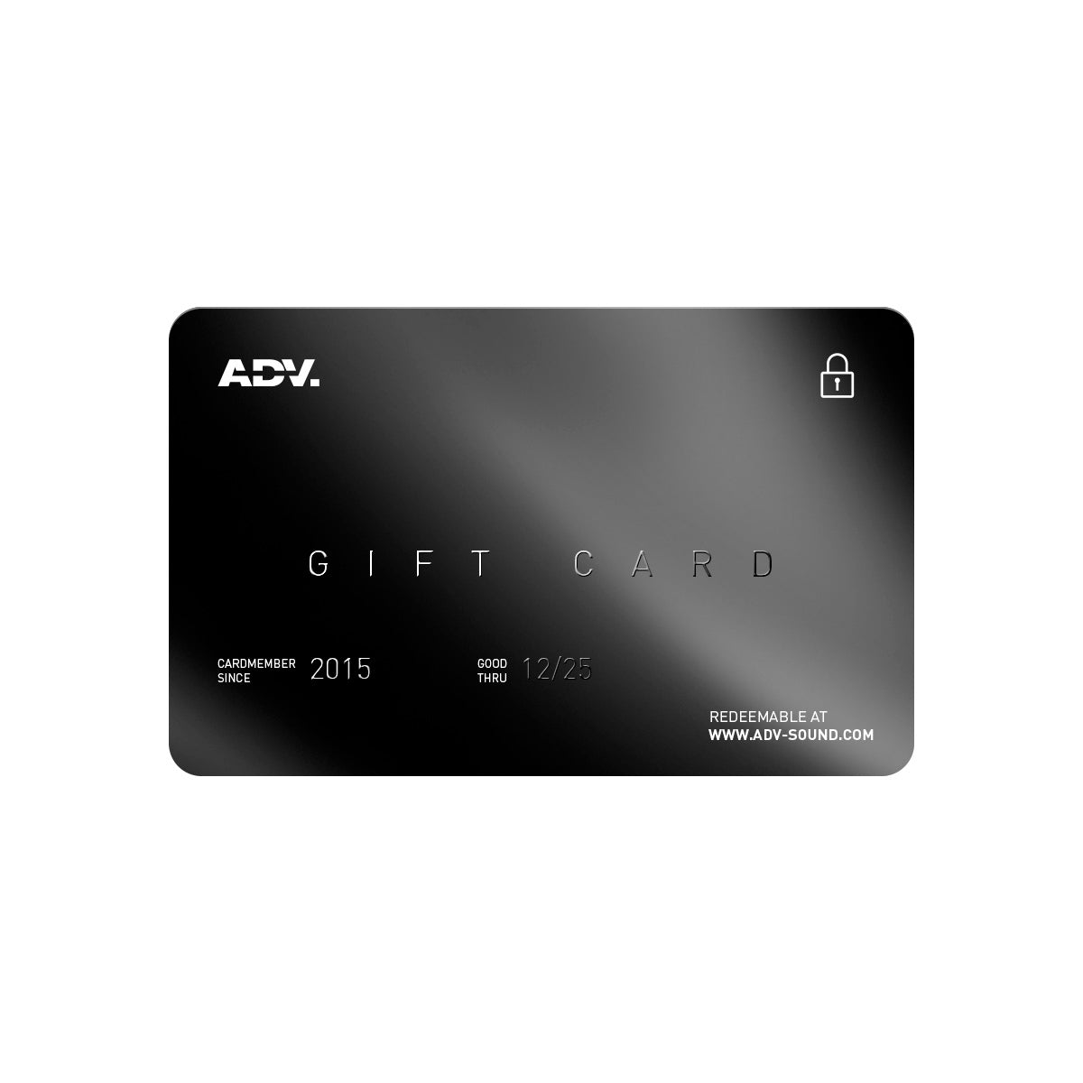 ADV. gift card redeemable at www.adv-sound.com